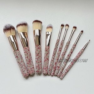 Juego de Brochas de Maquillaje Completas de 9 Piezas con Envío DDP, Diseño Vegano, Brochas de Maquillaje Sintéticas, Juego de Brochas de Maquillaje de Marca Privada Personalizada - Product Image 1