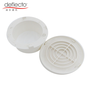 4 inch Vòng không khí Vent cover, 5 inch ABS louver lưới tản nhiệt nhựa Vent Hood, 6 inch tường trần ống Trắng louvers khuếch tán không khí - Product Image 2