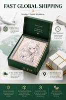 Planche Shikishi Anime Personnalisée avec Artwork à Télécharger, Planche d'Art en Feuille d'Or Holographique, Objet de Collection Personnalisé