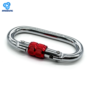 Mini s-loại Carabiner với xoay và vít khóa 20 mét <span class=keywords><strong>D</strong></span> <span class=keywords><strong>Ring</strong></span> Anodized nhôm và thép phần cứng - Product Image 2