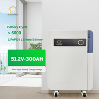 BR SOLAR Baterai ESS Siklus Hidup Panjang 51.2v 300ah Tipe Lantai Baterai Lithium Lifepo4 Penyimpanan Energi untuk Penggunaan Rumah Tangga