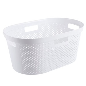 Juego de 4 Cestas de Lavandería <span class=keywords><strong>Rotho</strong></span> Brisen, Tipo Vertical, de Plástico PP sin BPA, Color Beige, 40L, 59.6x39.6x23.2cm - Product Image 5
