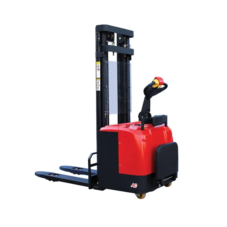 Tailift elektrikli istifleyici Forklift paleti kamyon 1.5 Ton kendinden yükleme taşınabilir Forklift elektrikli istifleyici