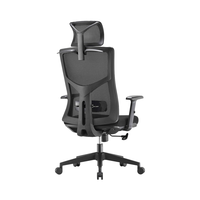 Chaise de bureau ergonomique pivotante moderne en maille personnalisable avec 3 vérins à gaz et 4 sections réglables pour ordinateur