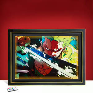 Cadre photo rectangulaire 3D stéréoscopique 35x28cm à découpe papier, impression numérique, thème Pokémon Anime, personnalisable – Meilleures ventes - Product Image 2