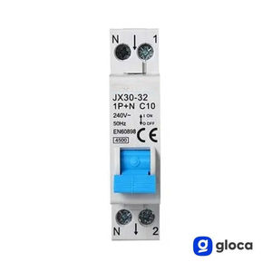 Interruptor Diferencial Gloca JXL30 1P+N 10A 30mA 250V C10 Montaje DIN Protección Eléctrica - Product Image 4