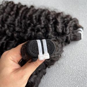 Venta al por mayor de cabello humano rizado birmano sin procesar, cabello humano rizado de duendecillo vietnamita, mechones de cabello rizado birmano - Product Image 5