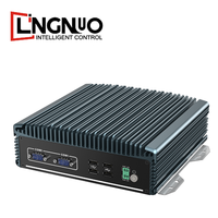 Ordinateur intégré sans ventilateur Intel CPU DDR4 RAM SSD double LAN plusieurs Ports IO large température de fonctionnement HD Mini Pc