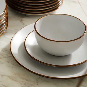 Juegos de <span class=keywords><strong>vajilla</strong></span> de cerámica de boda de loza de restaurante de color mate de gres EKA con terracota - Product Image 4