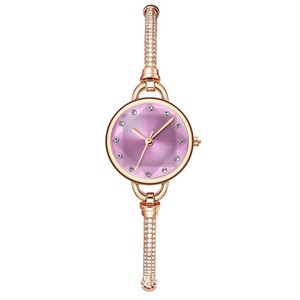 Small Women's Elegant Rose Gold Stainless Steel Bracelet Wristwatch High Quality Fashion Movement Alloy <b>Case</b> Quartz <b>Watch</b> - Product Image 2