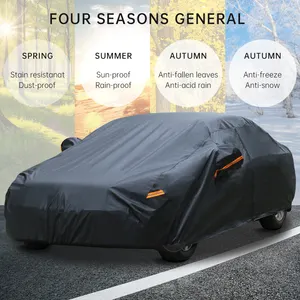 Black Aluminum Car Cover Fabric Waterproof Anti Hail Wholesale Car Cover