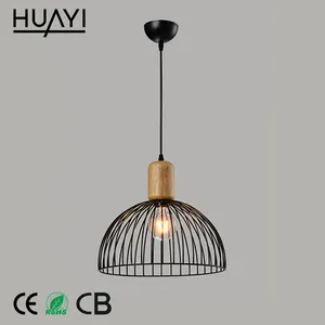 HUAYI уникальный дизайн E27, Европейский железный подвесной светодиодный светильник для внутреннего декора, 5 Вт