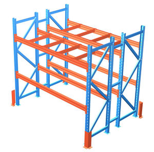 Heavy-Duty 2500KGS <strong>Large</strong> Capacity Warehouse Storage Pallet Rack <strong>Shelving</strong> <strong>Unit</strong> Each Layer - Product Image 1