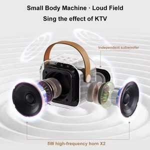 Altavoz Bluetooth Karaoke con Micrófono, Lámpara Portátil Mini, Caja de Sonido Inalámbrica, Lámpara Musical - Product Image 4