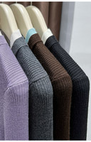 Deux chemises tricotées effet superposés pour femme, à porter avec la nouvelle chemise de base à col rond pour l'automne et l'hiver, haut ajusté et tendance
