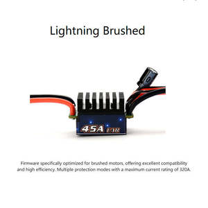 45A Waterproof Brushed ESC Full Protection Electronic Speed <b>Controller</b> For <b>RC</b> Offroad Truck <b>RC</b> Crawler <b>RC</b> Car <b>RC</b> Vehicle Parts - Product Image 4