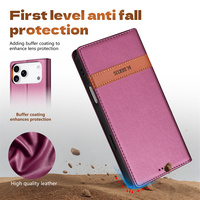 Étui de téléphone en cuir PU magnétique à rabat, directement de l'usine, pour iPhone 15 16 Plus 17 14 13 12 11 18 Pro Max, avec fente pour cartes et protection antichoc