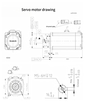 Moteur servo triphasé Leadshine 400W d'origine, ACM0H-0604, encodeur à valeur absolue 17 bits, 1,27 Nm, efficacité IE3, 50/60 Hz