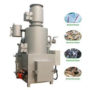 애완동물 동물 병원 의료 폐기물 재활용 타이어/플라스틱/병원 가베이글 연소 쓰레기 소각로 - Product Image 1