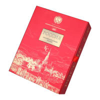 Emballage en carton de luxe de marque de créateur, fermeture magnétique, boîte d'expédition personnalisée pour vin rouge, doublure en éponge, gaufrage brillant