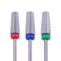 SHUANGJIA professionnel 6.8mm foret à ongles fraise en carbure incrusté de diamants pour manucure électrique Gel et accessoire de polissage en acier