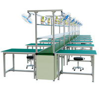 Banda Transportadora Antiestática para Línea de Ensamblaje de Posicionamiento de Aeronaves, Equipo Automatizado para Taller