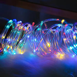 Guirnalda de luces LED de bajo voltaje, 5 mm de diámetro, color blanco frío, 20 m de longitud, ideal para decoración exterior. - Product Image 2