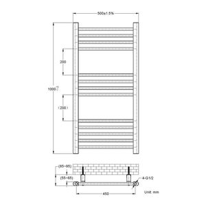 Fabricants de radiateurs électriques muraux connectés Wi-Fi pour salles de bain design, fournisseur direct de produits de salle de bain - Product Image 6