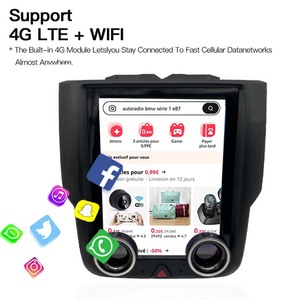 Android 14 Car Radio GPS Navi Multimedia Player Stereo for Dodge Ram 1500 2500 3500 2013-2018 Tesla Style Screen DSP CarPlay 4G - Product Image 6