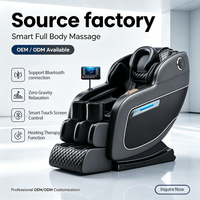 Fauteuil de massage Shiatsu Zhipin, chaise inclinable chauffante avec airbags pour le corps entier, rouleaux de massage pour les pieds, pour la maison et le bureau, 8 points fixes, certifié CE