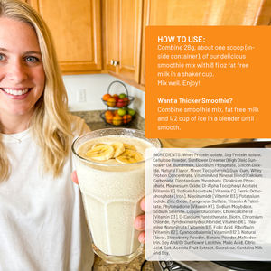 Poudre de protéines végétaliennes saveur fraise banane, marque distributeur, substitut de repas, shake cétogène, faible en glucides, riche en protéines, shake aux fruits - Product Image 3