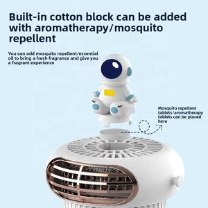 Ventilador de Cochecito para Bebé con Diseño de Astronauta de Dibujos Animados, 2 Colores, Sin Aspas, Seguro, USB, <span class=keywords><strong>Mini</strong></span> Ventilador con Trípode Flexible para Uso Infantil - Product Image 6
