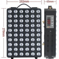 Lámpara LED de 300W, Irradiación Infrarroja, Lámpara de Calentamiento con Luz Roja, Lámpara de Fisioterapia de Espectro Completo, Tipo Botón, Negra, Infrarrojo Lejano