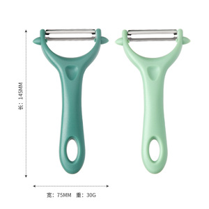 Fruit Vegetable Peeler Set 2 Pieces Light Green Easy To Clean Versatile Kitchen Tool For Peeling Potatoes Melons Citrus - Product Image 5