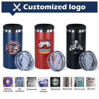 Mug à bière en acier inoxydable de style américain de 16 oz avec logo personnalisable, couvercle anti-fuite, thermos pour fête, vin, bière et eau