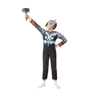 TV & Film Costume classico Muscle <span class=keywords><strong>Thor</strong></span> per i ragazzi tuta supereroe per il carnevale di Halloween & Party Cosplay per i bambini - Product Image 2