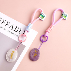 Llavero de Piedra de Cristal Natural al por Mayor con Palabras de Energía Positiva, Amuleto de Gema Curativa para Bolsos - Product Image 4