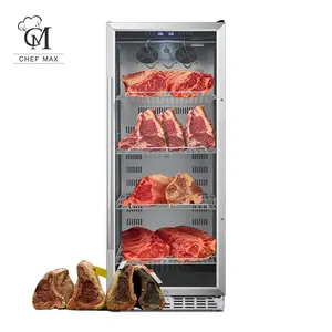 Salami mesin pendingin untuk kontrol suhu, mesin steak keju sapi usia kering kabinet daging Penuaan kering kulkas usia kering