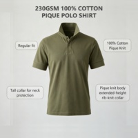 Polo 230 g/m² en piqué 100 % coton, collection Elevated Basics, avec logo personnalisé