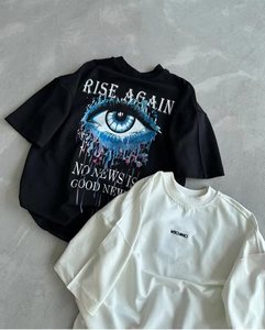 Áo thun oversize chấ<span class=keywords><strong>t</strong></span> lượng cao cấp in logo puff <span class=keywords><strong>t</strong></span>ùy chỉnh, chấ<span class=keywords><strong>t</strong></span> liệu cotton 300gsm, dành cho nam và nữ, kiểu dáng vai rơi, trọng lượng nặng - Product Image 6