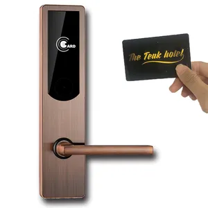 智能射频识别卡酒店锁系统、射频卡电子门把手锁、智能酒店门锁系统