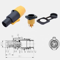 Connecteur de verrouillage mâle et femelle PowerCon True1 20A 250V AC pour applications audio et vidéo
