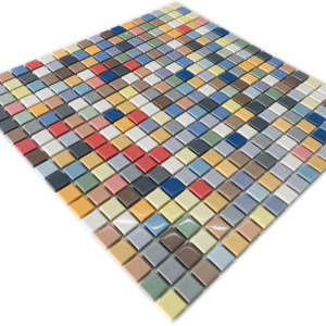 15X15 Thiết Kế Mới Trang Trí Tráng Men Gốm Sứ Mosaic Nhà Gạch Mosaic Đầy Màu Sắc Tấm — ảnh 1