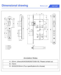 कारखाना कस्टम a5572zp सुरक्षा मोटिज़ दरवाजा लॉक सेट टिकाऊ एंटी-चोरी कुंजी अनलॉक वाटरप्रूफ एल्यूमीनियम स्टील आयरन सामग्री - Product Image 5