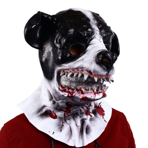 Maschera in Lattice a Forma di Cane Zombie Sanguinoso con Collo, Divertente e Stravagante, per Halloween, Cosplay, Costume da Casa Stregata, Accessorio per Feste - Product Image 2