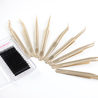 Pinces à cils Vetus Volume à pointes en fibre, sensation confortable, pour extensions de cils