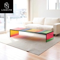 Prix d'usine Offre Spéciale ensembles de meubles de salon tables basses centrales en acrylique table basse de luxe