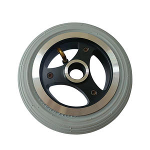 7 polegadas skate roda borracha ar pneu alumínio cubo roda para scooter elétrico - Product Image 3