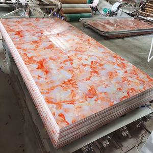 Venta Directa de Fábrica Paneles de Pared de PVC Mercado de <span class=keywords><strong>Puerto</strong></span> <span class=keywords><strong>Rico</strong></span> 1220*3000 Lámina de Pared de PVC de Gran Tamaño con Efecto Mármol UV para Exteriores Precio Económico - Product Image 2