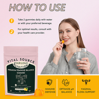 Échantillon Gratuit OEM Compléments Alimentaires et de Santé à Base de Plantes 200g Gummies Premium Source Vitale Équilibre Féminin